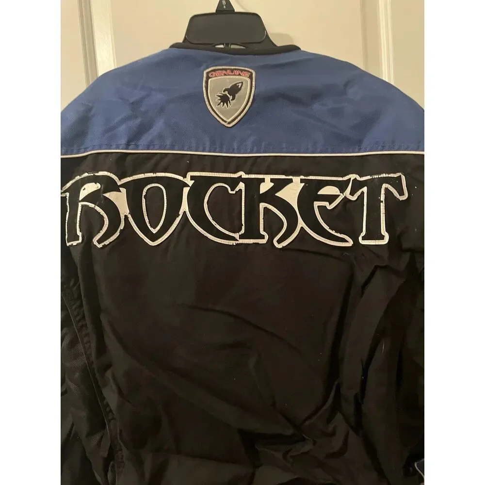 Joe Rocket Adult Unisex Motorcycle Jacket Coat Lined Size Large Multicolor